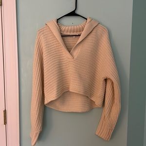 Cream collared sweater